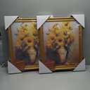 Splinterix 16x20 Gold Picture Frames Set of 2, Ornate Vintage 16 x 20 Photo Frames for Wall Decor or Tabletop Display, Gold Frames with Plexiglass, Display 11x14 Pictures with Mat or 16x20 without Mat for Antique Déco