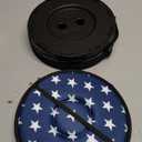 Foldable Telescoping Stool Portable, Retractable Stool for Adults, Upgraded Collapsible Folding Seats with Load Capacity 550lbs, Camping Stools for Adults (Black)