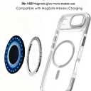 for iPhone 17 Air Magnetic Clear Case, MagSafe Compatible, Kickstand & Lens Protection, Soft Shockproof Bumper, Non-Yellowing Cover with Wrist Lanyard