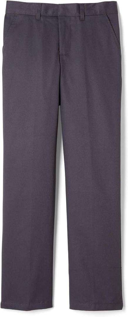 French Toast Boys' Adjustable Waist Relaxed Fit Pant (8, Heather Gray)