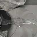 Black-Star Ring Ceiling Fans with Lights and Remote, 27 Inch Modern Low Profile Flush Mount Ceiling Fan, Dimmable LED Ceiling Light Fixture, Small Ceiling Fans for Bedroom, Kitchen, Indoor-Black