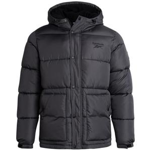 Reebok Mens Winter Jacket - Heavyweight Insulated Mens Winter Coat - Wind Water Resistant Quilted Puffer Jackets for Men, Size X-Large, Charcoal