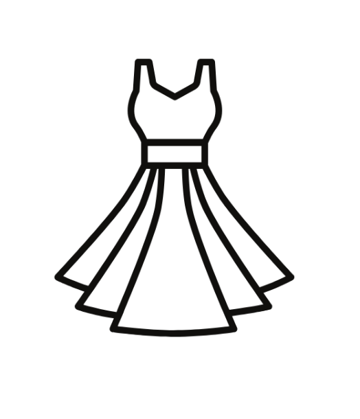 Fashion Black Dress, Size L