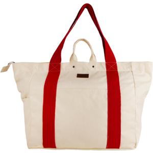 Large Tote Bag, Everything Bag, Heavy Duty Canvas, Full-Size Zipper, Reusable, Suitable for DIY, Natural Cotton.