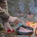 ALBATROSS Premium Hunting Folding Pocket Knife - EDC with Axis Lock, 3" Black Steel Blade, Blue FRN Handle, Quick Flipper Opening & Deep Carry Clip for Outdoor Camping, Fishing, Everyday Carry - FK036BC-BE