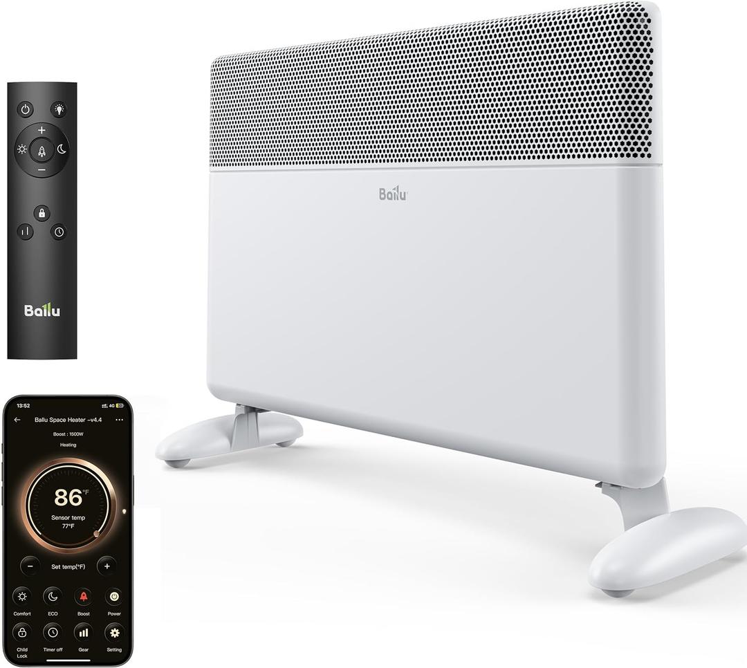 Ballu Convection Smart Space Heater for Large Room With WiFi APP Control