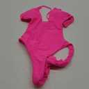 HYPERFIRE Women's Sexy Criss Cross Halter Bathing Suit Cut Out Backless Monokini Swimsuits One Piece (Hot Pink)