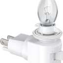 TWDRTDD Plug in Night Light, Adjustable E12 Base Socket with On/Off Switch for Making Decorative Night Lights (White,1-Pack)