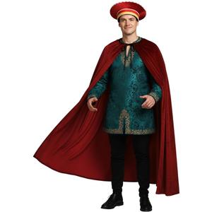 Halloween Costume King Prince Hat King Cape Red Hat Red Cape