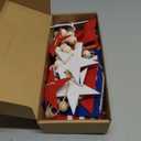 2 Pcs Patriotic 4th of July Garlands, red White and Blue Garland for Memorial Day, Fourth of July Independence Day Supplies Home Party Décor