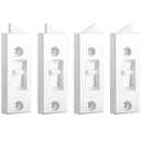 Window Latch Locks Window Parts and Hardware Tilt Latch Plastic Construction, Spring Loaded, 2 Inch Hole Center Spacing Sliding Lock Replacement (4 Pieces)