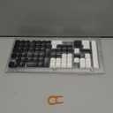 Womier Low Profile Keycaps for Mechanical Keyboard, Black Shine Through Keycaps, PBT Keyboard Key caps 60% 65% 75% 96% 100% for Cherry Gateron MX Switches, Black Backlight