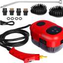 2500W Handheld Steam Cleaner,Steamer for Cleaning,15SFast Heating High Pressure Portable Steam Cleaner (Red-(New Version))