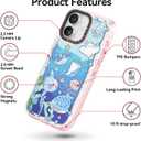 Bouvardia for iPhone 17 Case, Compatible with Magsafe, Cute Girly Design for Women, Shockproof & Aesthetic, Ocean World
