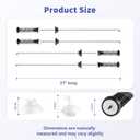 Upgraded W11400156 W11187091 2026 Washer Suspension Rod Kit 4pcs Compatible with Whirlpool Maytag Kenmore Crosley Washer, Replacement Part 4962542 AP6976426 PS12731247 EAP12731247 PD00065760