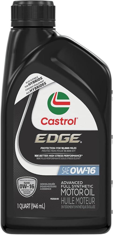 Castrol Edge Synthetic 0W16 946ml : Amazon.ca: Automotive
