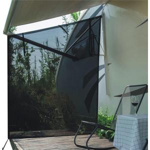 Dulepax RV Awning Side Shade- 9'X7' -Second Generation RV Awning Side Shade Screen Significantly Improves Shadew and Privacy.Universal RV Awning Shade Screen with Complete Kits. (Black)