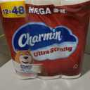 Charmin Toilet Paper Ultra Strong, 12 Mega Rolls = 48 Regular Rolls, 2-ply Bath Tissue