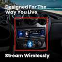 BOSS Audio Systems 611UAB Car Stereo - Single Din, Bluetooth, No CD DVD Player, AM/FM Radio Receiver, Aux Input, USB