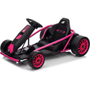 Garvee 24V Electric Drift Go Kart for Kids Ages 8 To 12/ Dual 300W Motors/ 8.1MPH Racing Car/ 9Ah Battery/ Music/ Horn/ Seatbelt/ Compact electric mobility tool space saving