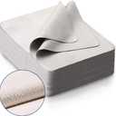 100 PCS Glasses Clean Cloth Suede, Lens Clean Cloth for Lenses, Glasses, Screens, Cameras, iPad, iPhone, Eyeglasses (6"x7", 100PCS/Grey)