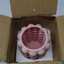 Bubble Vase, Pink Ceramic Vase, Short Vase, Ceramic Flower Vase, Modern Vase, Decorative Vase for Decor, Tall Bubble Vase for Living Room, Wedding, Entryway, Mantel, Office, 8.5 Inches (Large)