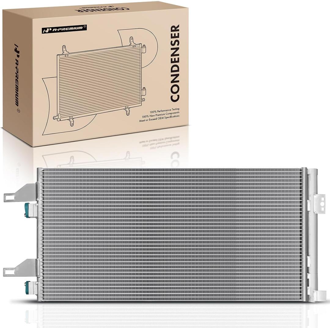A-Premium Air Conditioning A/C Condenser Compatible with Ram ProMaster 1500 2500 3500 2014-2024, 3.0L 3.6L, Replace# 57008243AA