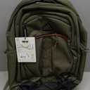 adidas Prime Backpack for Work, Travel Bag for Women and Men with Padded Compartment for Laptop, Olive Strata Green/Impact Orange/2, One Size
