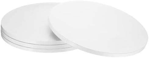 uxcell 3pcs Cake Boards, 12 Inch Round Cake Drum Circle Cake Base Grease Proof Pastry Board for Cake Baking Wedding Birthday Party Supplies White