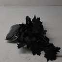 Black Maple Leaf Garland, 2PCS Halloween Artificial Hanging Fall Leave Vines, Fall Floral Garlands Thanksgiving Decor for Home Wedding Party (11.8FT)