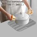 2Pack Kitchen Sink Protectors Silicone Sink Protectors Plastic 13" X 11" Dish Rack Protect From Stains Damage Scratches Dishwasher Safe For Kitchen (Grey 2PCS)