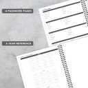 2 x 2026-2027 Monthly Planner/Calendar - 2 Year Planner 2026-2027, Monthly Tabs, 9  11, Jan 2026 - Dec 2027, Hard Cover, Inner Pocket - Grey