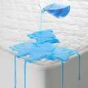 5-Sided Waterproof Mattress Protector, Queen Size Quilted Bamboo Rayon Mattress Cover, Breathable Cooling Noiseless Bed Fitted Sheets, Soft Bedding Pad with Deep Pocket Up to 18"