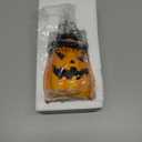 Hexagram Halloween Soap Dispenser, Halloween Bathroom Kitchen Decor, Pumpkin Ceramic Soap Dispenser for Home Indoor Decorations, Refillable Lotion Essential Oil Dispensers with Pump