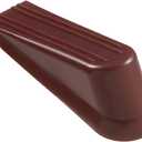 Hardware Essentials 851229 Floor Door Stops Wedges Brown 4" - 2 Pack