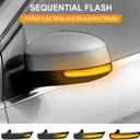 LED Side Mirror Turn Signal Light - Amber Sequential Blinker, Compatible with Ford Focus 2008-2016,5X Brighter, Plug and Play, IP68 Waterproof