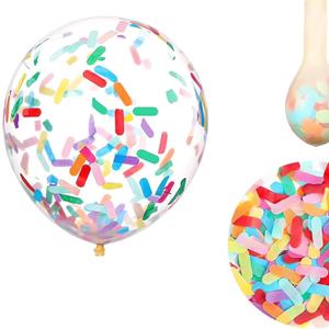 Confetti Balloons/candy confetti balloons/Ice cream sprinkle balloons/birtthday party confetti balloons for baby shower/birthday party/family parties 25pcs