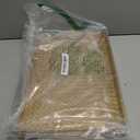 Gold Decorative Coffee Table Tray, Rectangular Plastic Serving Tray with Handles for Living Room, Ottoman, Bathroom, 15.7"*10.2"