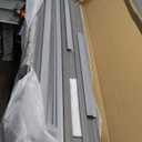 Slatwall Panel Garage Organizer Heavy Duty Wall Mounted, PVC Slat Panels Home Storage System, Tool Organization Peg Board 4ft by 2ft (Gray) (4ftx2ft)