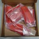 Voodonala for Jeep JL A&B Pillar Grab Handles Trim Cover for 2018-2023+ Jeep Wrangler Accessories JL JLU Gladiator JT 4XE Interior Accessories, ABS Red 8pcs