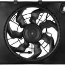 621-477 AC Condenser Cooling Radiator Fan Assembly Fits for Fits for Sonata 2011-2013 L4 2.4L; for Optima 2012-2013 L4 2.4L