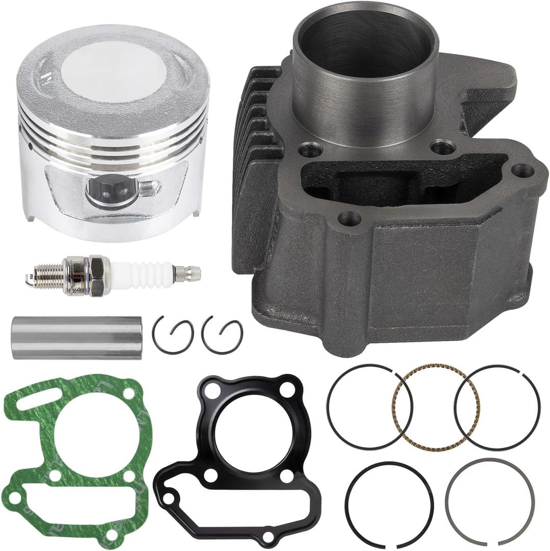 RANSOTO 80cc Engine Rebuild Kits Piston Cylinder Top End Kit Compatible with Yamaha 1985-2008 Badger YFM 80 Raptor 80 Grizzly 80 Moto 4 Replace 22K-11311-02-00