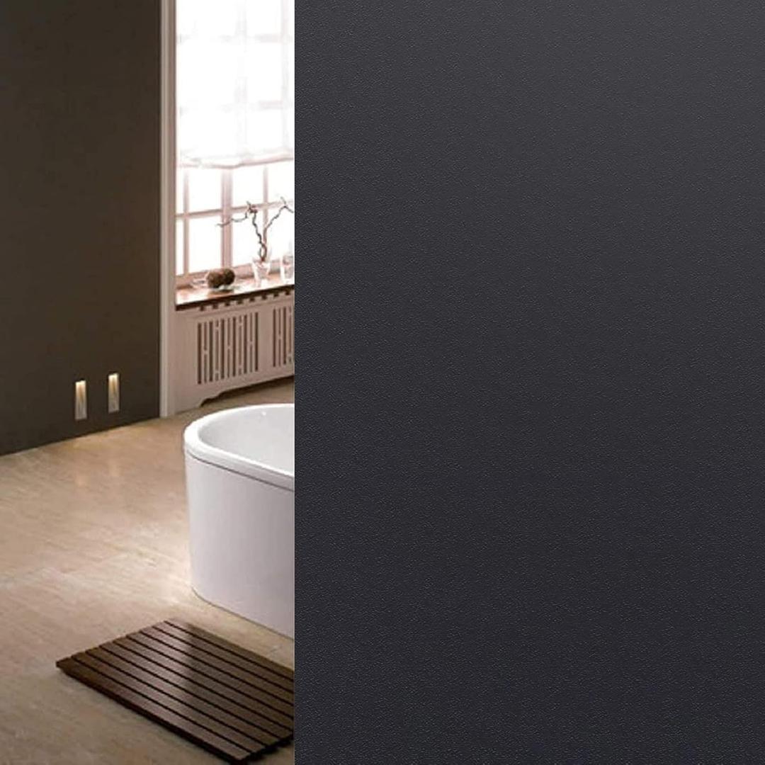 Niviy Blackout Window Privacy Film Room Darkening Black Out Windows Covers Sun Blocking Removable Window Tint for Home,Bedroom,Garage 17.5 x 78.7 Inches