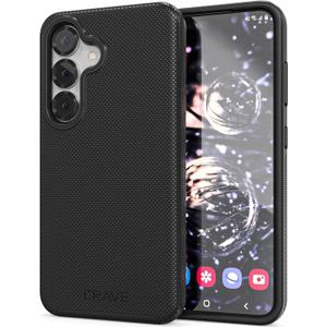 Crave Compatible with Samsung Galaxy S25 Case, Shockproof Protection Dual Layer Case for Samsung Galaxy S25 (6.2 inch) - Black