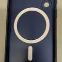 Magnetic for Samsung Galaxy S25 Case [Compatible with MagSafe][Built-in Camera Lens Protector] Slim Soft Silicone Bumper Shockproof Metallic Luster Phone Case (Blue)