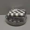 200 PCS Black and White Checkered Party Plates Napkins Race Car Birthday Cake Tableware Set for Checkered Flag Disposable Dessert Plates Forks Decor Serve 50 Guests for Racing Party Favor Supplies