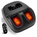 Shiatsu Foot Massager with Heat & Cordless Remote - 2026 Upgraded Deep Kneading Massage for Plantar Fasciitis, Neuropathy & Tired Feet | Fits Up to Size 14 | Perfect Gifts