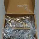 Haidms 25 Pack Gold Cabinet Pulls 3 Inch Handles Stainless Steel Cabinet Hardware for Kitchen and Bathroom Cabinets, 5 Inch Overall Drawer Pull (Hole Center 3")