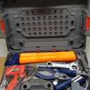 TooyBing Kids Tool Bench Set with Electric Drill and Realistic Tools, Construction Workbench Playset Toy for Toddler 3-5, Easy Set up, Kids Boy Toys, Birthday Gifts for Boys Age 3 4 5 Year Old (Orange)