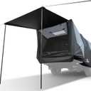 JOYTUTUS Truck Tent with Awning, Truck Bed Tailgate Tent Pickup Camping Tent Canopy (Only Fits Full-Size Truck with Soft Topper or Camper Shell)